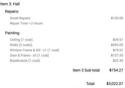House Painting Estimating App